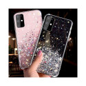 Fusion Glue Glitter Back Case Silicone Case Apple iPhone 12 Pro Max mustale