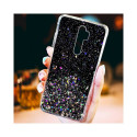 Fusion Glue Glitter Back Case Silicone Case For Apple iPhone 12 Pro Max Black