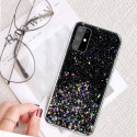 Fusion Glue Glitter Back Case Silicone Case For Apple iPhone 12 Pro Max Black