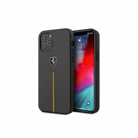 Ferrari FEOMSHCP12MDG Off Track Silicone Case For Apple iPhone 12 | 12 Pro Dark Grey