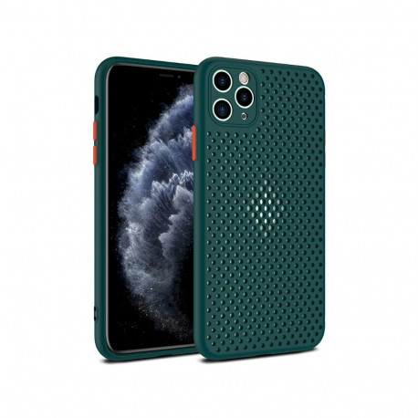 Fusion Breathe ümbris silikoonist ümbris jaoks Apple iPhone 12 Pro Max roheline