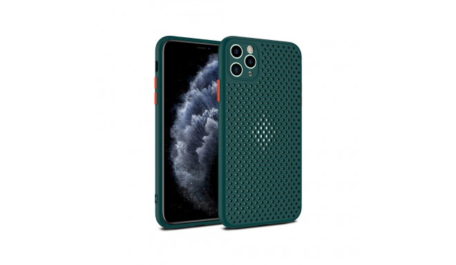 Fusion Breathe ümbris silikoonist ümbris jaoks Apple iPhone 12 Pro Max roheline