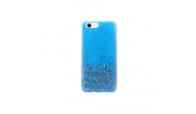 Fusion Glue Glitter Back Case Silikoonist ümbris Huawei P40 Lite siniseks