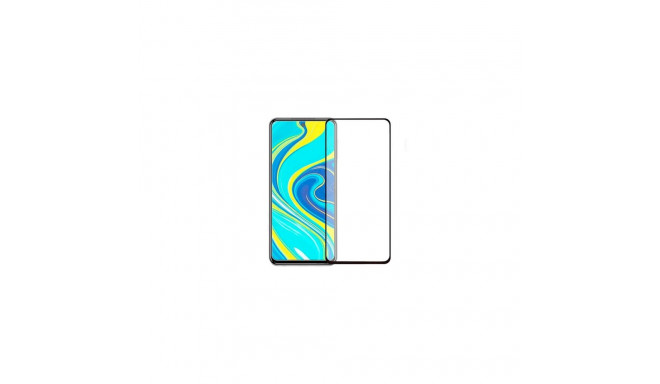 Fusion Full Glue 5D Tempered Glass Full Coveraged with Frame Xiaomi Redmi Note 9 | Redmi 10X 4G Blac
