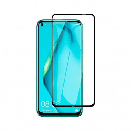 Fusion Full Glue 5D Tempered Glass Full Coveraged with Frame Huawei P40 Lite Black