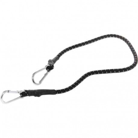 Elastic strap 100cm metal carabiner ends