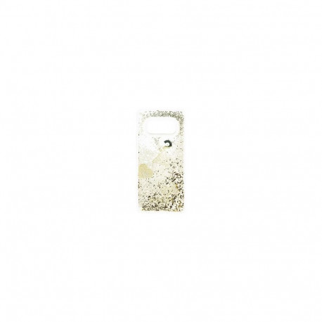 Guess Samsung Galaxy S10e Glitter Hearts Cover Gold