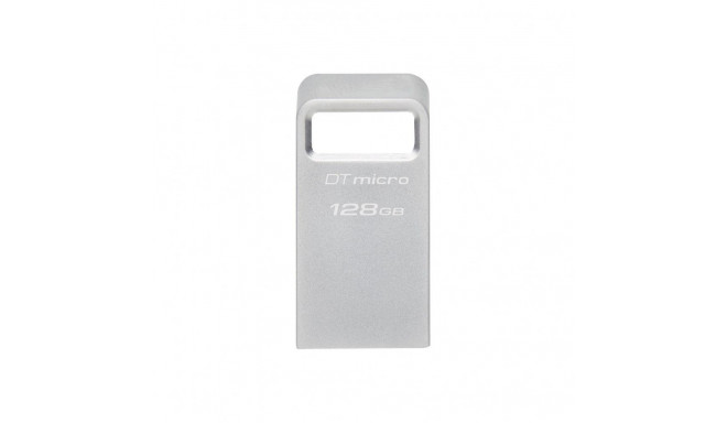 Kingston USB 3.2 Flash Drive DataTraveler micro 128 GB, USB 3.2, Silver