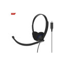 Koss Headphones CS200 USB Wired, On-Ear, Microphone, USB Type-A, Black