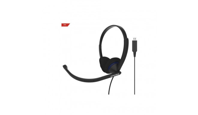 Koss Headphones CS200 USB Wired, On-Ear, Microphone, USB Type-A, Black