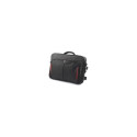 Targus Clamshell Laptop Bag CN418EU Black/Red, Shoulder strap, Briefcase