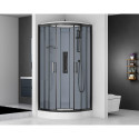 BLACK QUICK INSTALL SHOWER CABIN