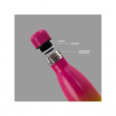 WATER BOTTLE DOMOLETTI RH503-500 MIXPINK