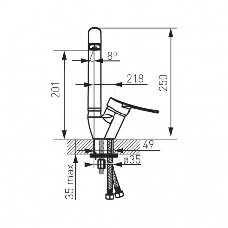 Ferro Deco BDC4A köögimikser kroom