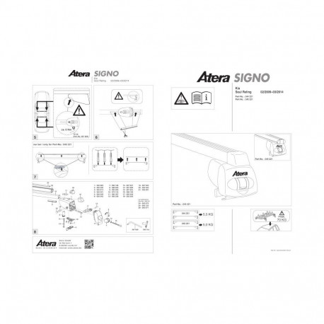 Katuseraam alumiinium KIA SOUL pikikaarega 09-14