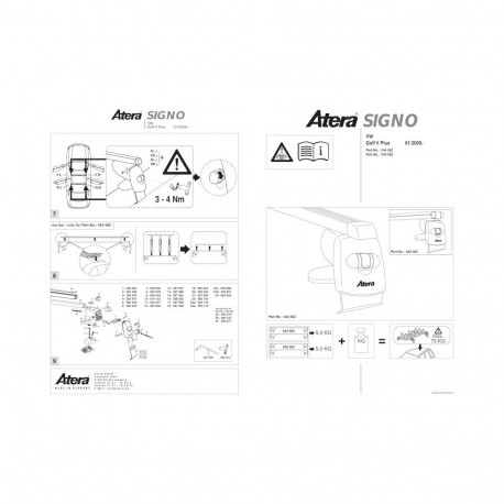 Katuseraam alumiinium GOLF PLUS 06-14