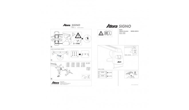 Katuseraam alumiinium OCTAVIA SED 04-13