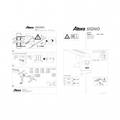 Katuseraam must MEGANE 96-11/02