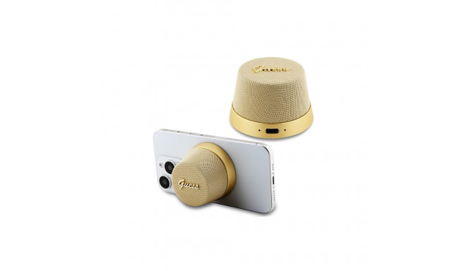 Guess Magnetic Script Metal Bluetooth speaker - gold