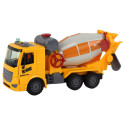 Betoniarka veoauto pöörlev trummel heli tuled kollane 1:16