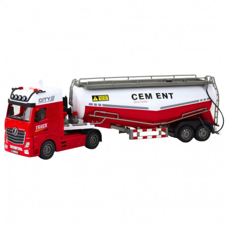 Ciężarówka Cysterna Z Cementem Funkcja Lania Wody Światła Dźwięki
