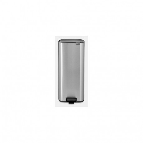 Brabantia Bo Pedal Bin 30L - Matt Steel Fingerprint Proof