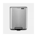 Brabantia Bo Pedal Bin 7L - Matt Steel Fingerprint Proof