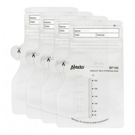 Alecto rinnapiima säilituskotid 220ml 100tk