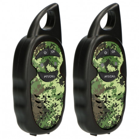 Alecto walkie-talkie 2-osaline komplekt lastele, 3 km ulatus, kamo