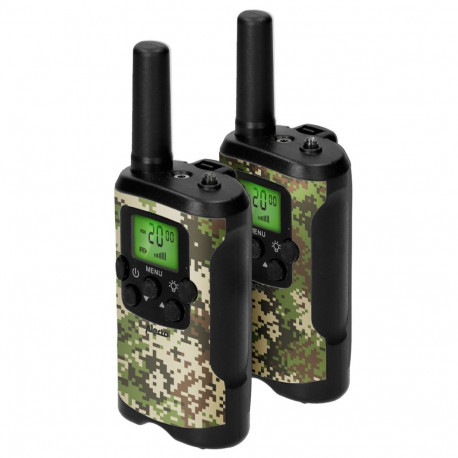 Alecto Walkie Talkie 2er Set für Kinder, 7 km Reichw., camoufl.