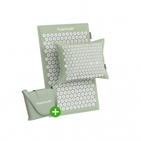 Punktimassaaži matt jaa padi TUNTURI PRO Acupressure Mat And Pillow, Mint