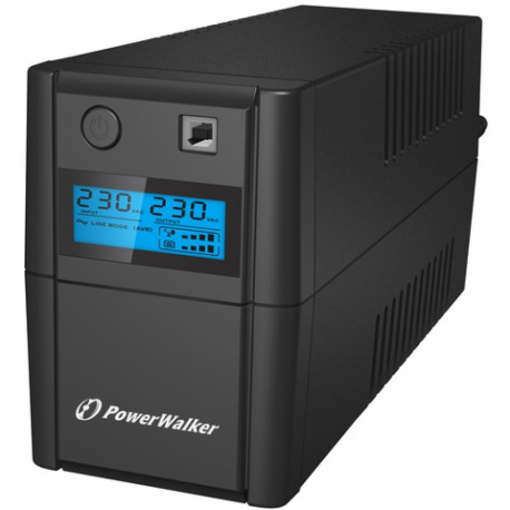 UPS POWERWALKER VI 650 SHL FR LINE-INTERACTIVE 650VA 2X FRENCH OUTLETS USB-B LCD