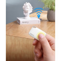 Baseus T2 keychain mini wireless key and other object finder white (ZLFDQT2-02)