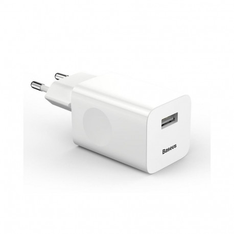 Mains Charger Baseus Charging Quick Charger USB 3.0 - white
