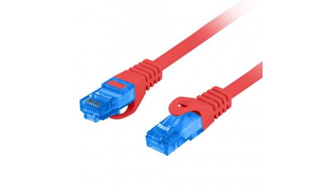 LANBERG PATCHCORD S/FTP CAT.6A 1M punane LSZH