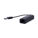 Lanberg NC-0100-01 cable interface/gender adapter USB-A RJ-45 Black