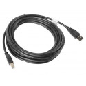 Lanberg CA-USBA-10CC-0050-BK USB cable USB 2.0 5 m USB B Black