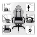 Subsonic Gem Gaming Chair Grey Subsonic Gem Gaming Chair Grey