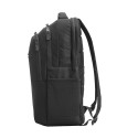HP Business 17.3 Backpack, RFID & Bluetooth tracker Pocket, Cable pass-through, Sanitizable - Black