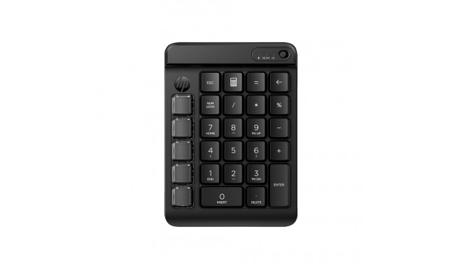 HP 435 Programmable Wireless Bluetooth Keypad w/Swappable Keycaps - Black