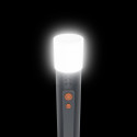 led tourist flashlight 4 light modes zoom diff