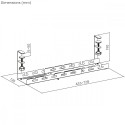 Under-desk cable organizer MC-103W