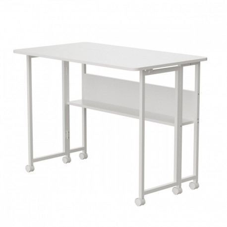 Maclean ratastega laud MC-126W 50kg, valge