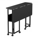Maclean folding desk table mblack MC-126 B