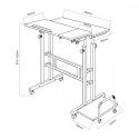 Maclean mobile desk. adjustable, MC-124 W
