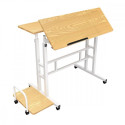 Maclean mobile desk. adjustable, MC-124 W