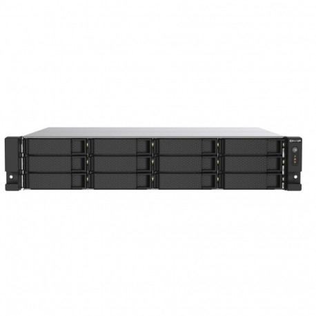 QNAP TS-1273AU-RP-8G 12-Bay 2U Rackmount NAS, AMD Ryzen V1500B Quad-core 2.2GHz, 8GB DDR4 RA