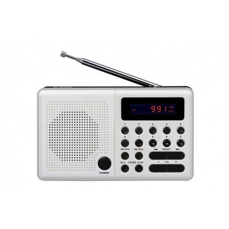 Radio Pliszka USB, FM white