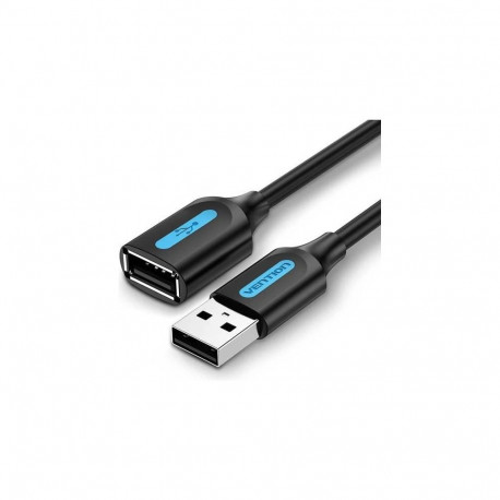 CABLE USB2.0 MALE TO FEMALE/1.5M BLACK CBIBG VENTION