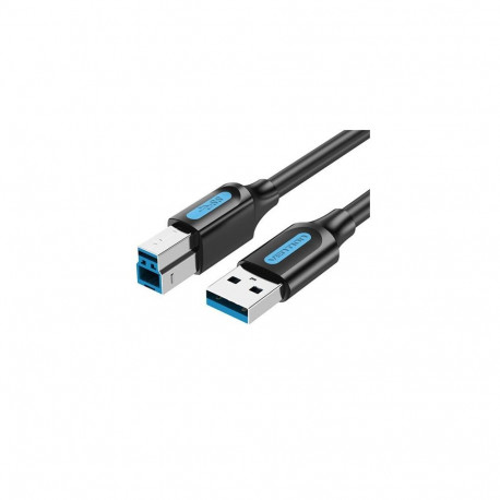 CABLE USB2.0 MALE TO MALE/5M BLACK COQBJ VENTION